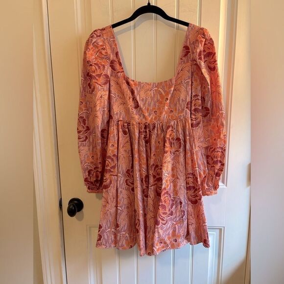 LIKELY Mini dress empire waist pockets Bishop Sleeves - Picture 5 of 15